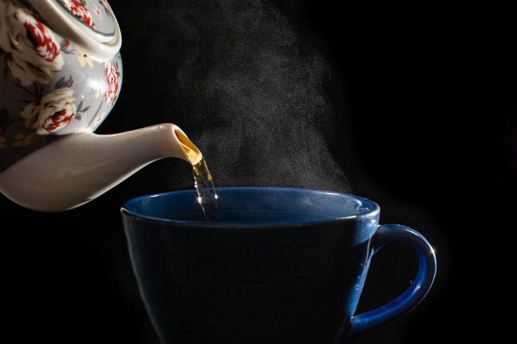 tasse fond noir